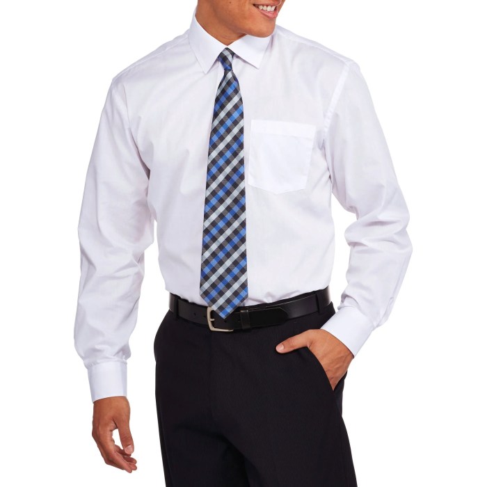 Men's dress shirt with tie