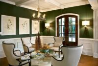 How to decorate a green painted room