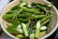 Chinese asparagus scallops stir fry style recipe