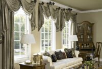 How to decorate a living room with curtains