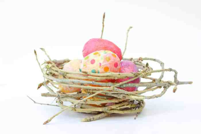 How to make a birds nest for decoration