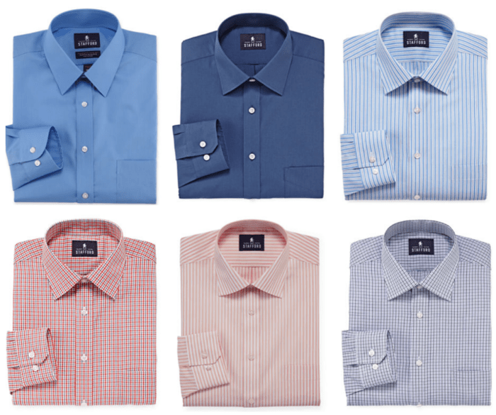 Stafford mens short sleeve dress shirts