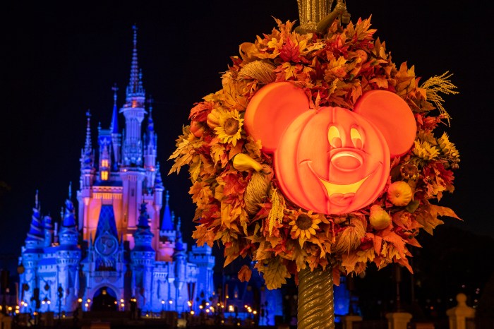 When does disney world start decorating for halloween