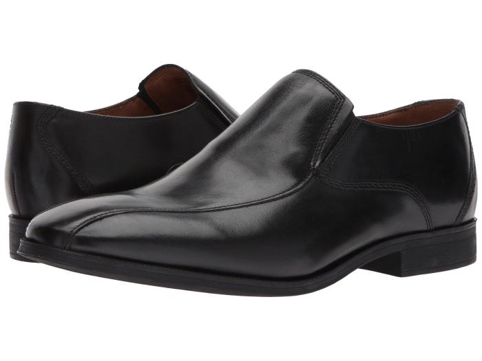 Slip on black dress shoes mens