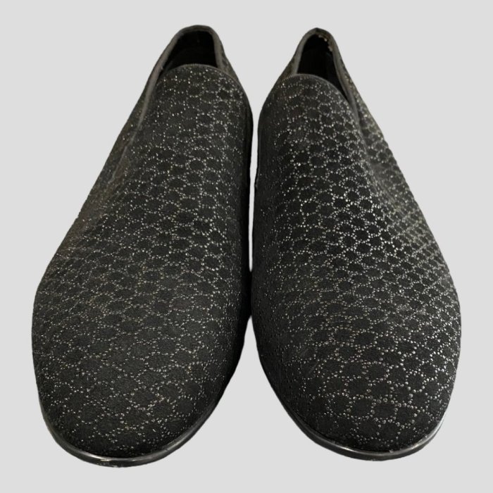 Slip on black dress shoes mens