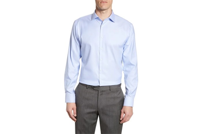 Mens short sleeve blue dress shirt