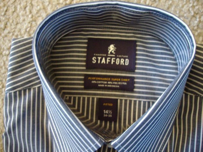 Stafford mens short sleeve dress shirts