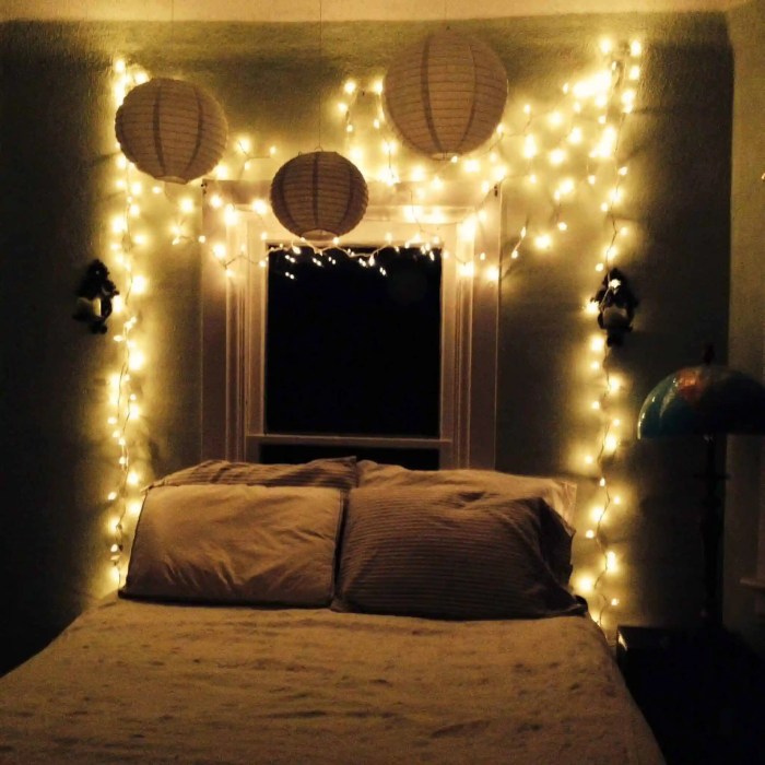 How to decorate lights in room